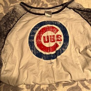 Cubs long sleeve baseball thermal tee